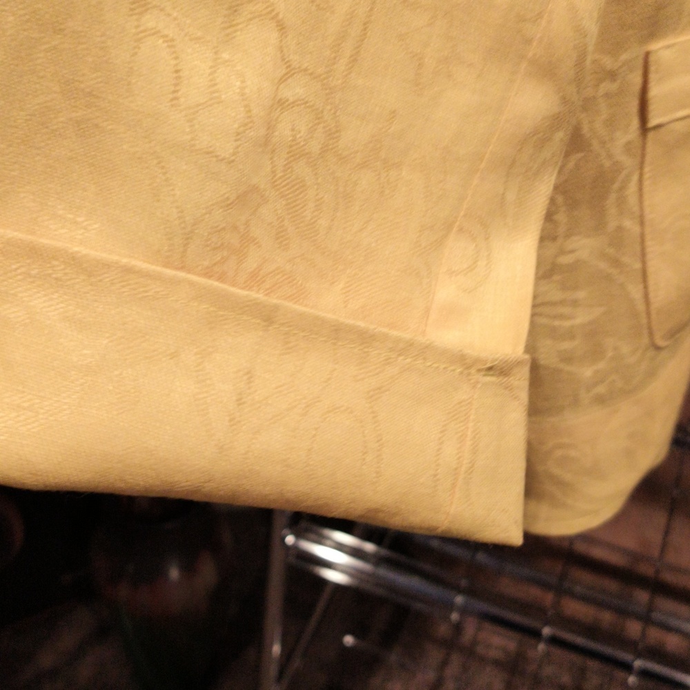 FINAL PRICE NWOT Jones New York Collection 100% Linen Gold Light Jacket - Picture 6 of 10